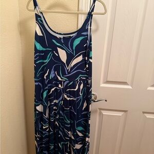 Alfani Blue and Green Patterned Dress
